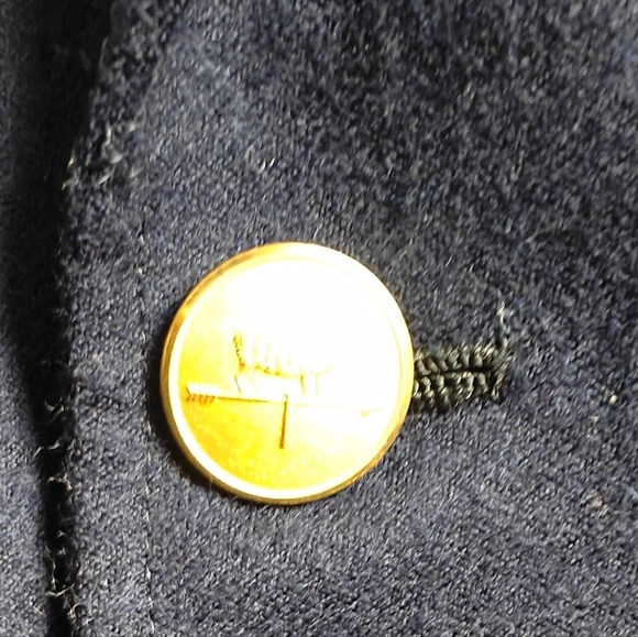 Norman Hilton Nordstrom Vintage Classic Navy Blazer with Gold Buttons Size 40 S - Picture 6 of 8